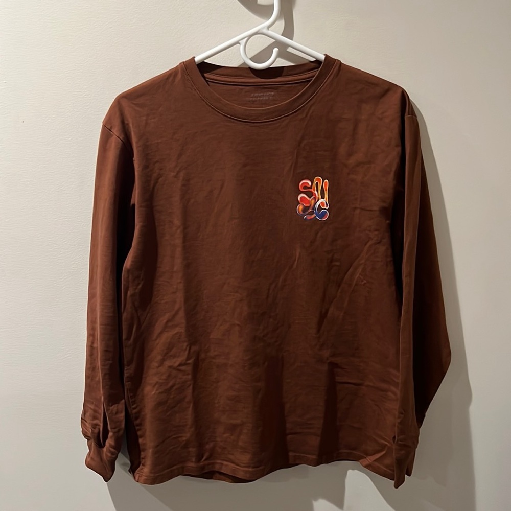 Saturdays NYC Brown Long Sleeve Tee in Men’s Small